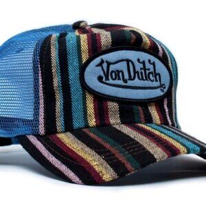 Y2K 2000s Designer Rainbow Vintage (2005) Trucker Hat Cap Rare Specialty Fabric